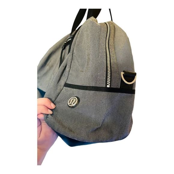 lululemon athletica Bags Lululemonwhite Black Gray Striped No Long